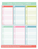 Daily Cleaning Cards