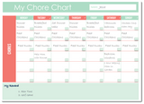 Family Chore Chart (TWO OPTIONS)