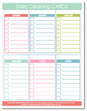 Daily Cleaning Cards